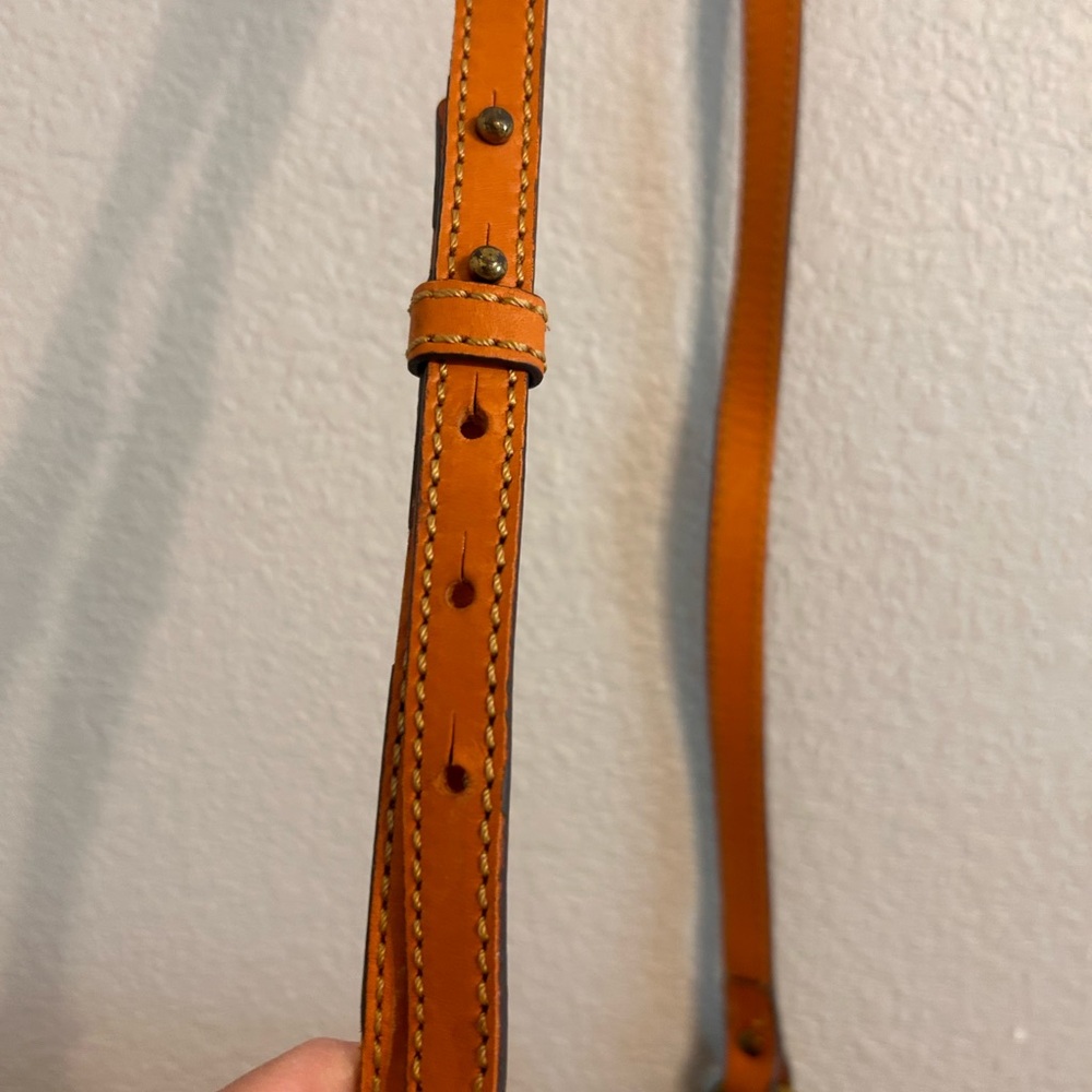 FRYE Small Leather Orange Saddle Bag - Picture 4 of 9